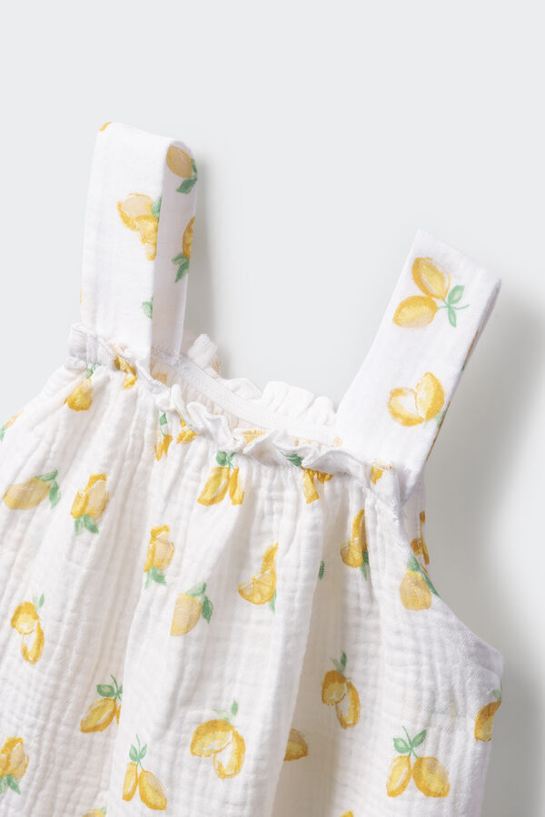 Springfield Kids Top limão para meninas branco