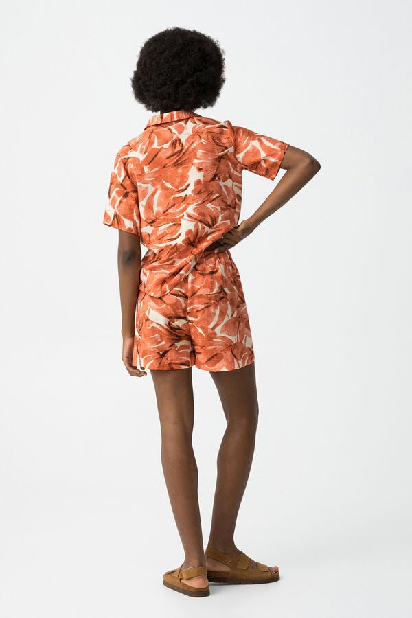 Tiffosi Shorts estampados vermelho