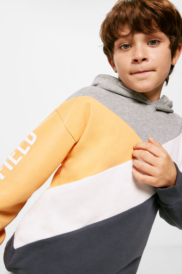 Springfield Kids Sudadera color block ni&ntilde;o azul