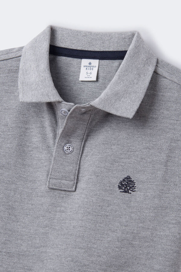 Springfield Kids Polo b&aacute;sico menino cinzento