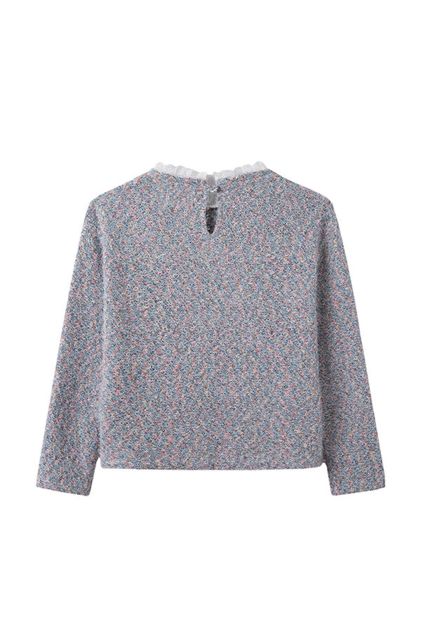 Springfield Kids T-shirt de gola rufo para menina azul