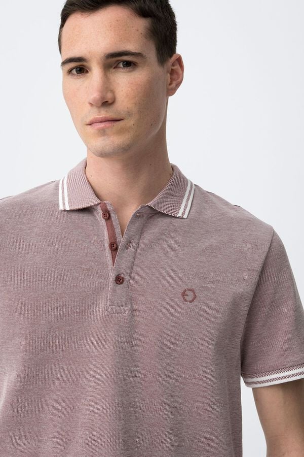 Tiffosi Polo com ajuste regular rosa