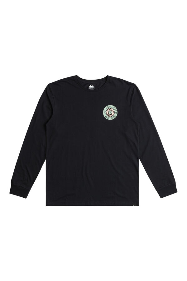 Quiksilver Camiseta de manga comprida para homens preto