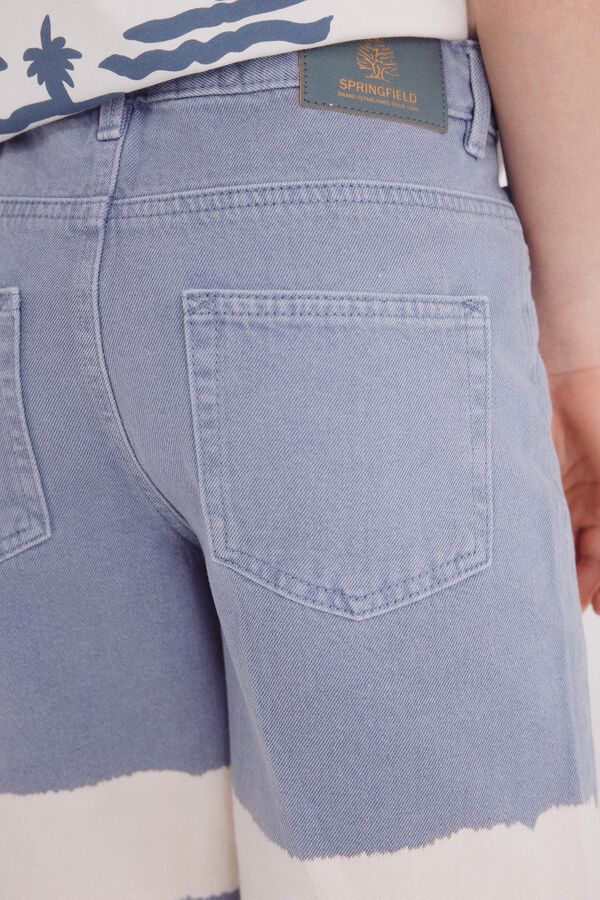 Springfield Kids Bermudas tie-dye para meninos azul