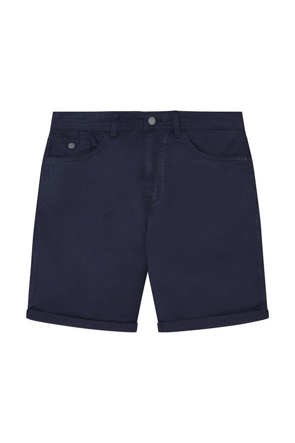Springfield Bermuda ligera color slim fit azul