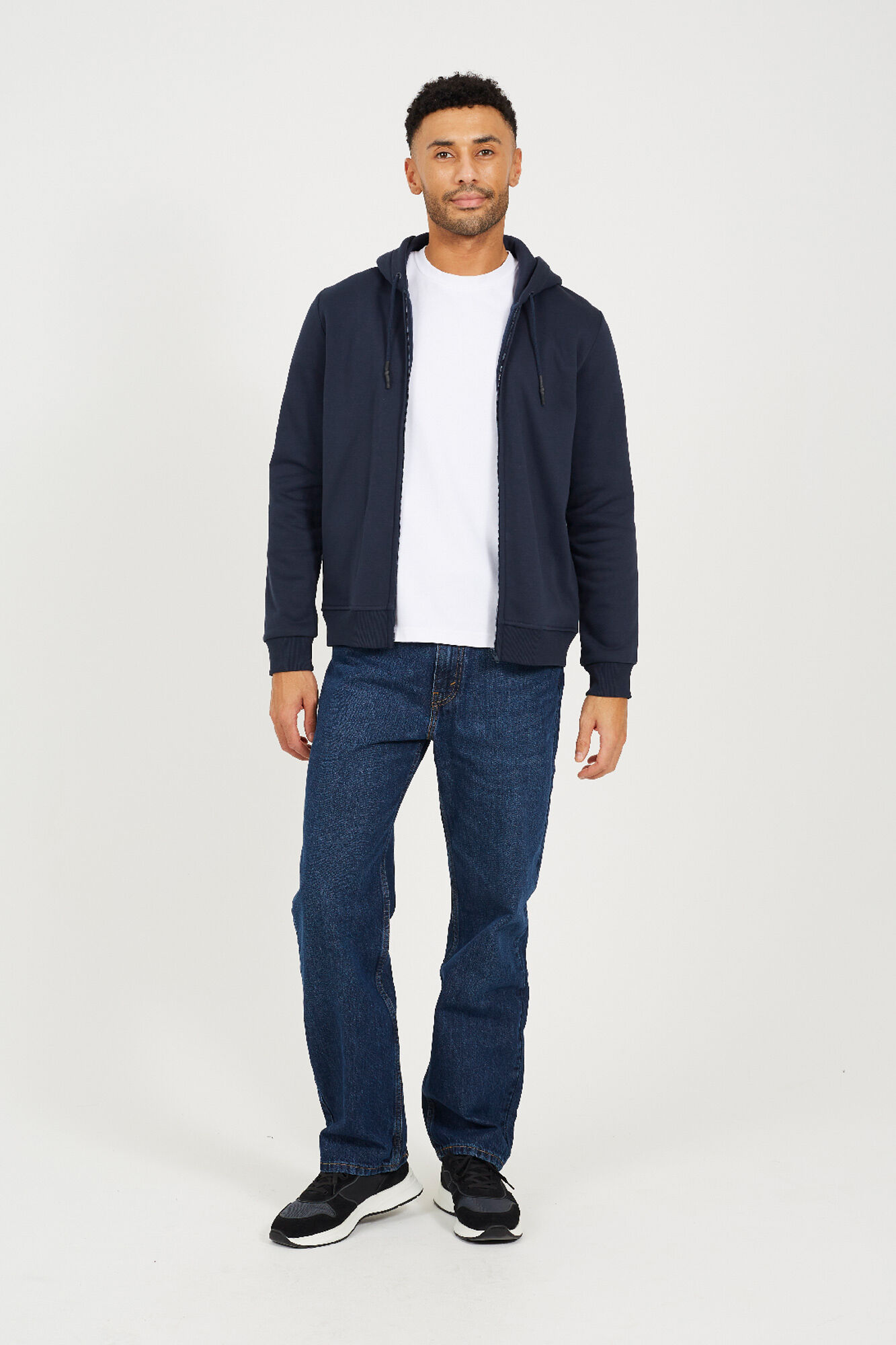 Brave Soul Sweatshirt com capuz e fecho-&eacute;clair