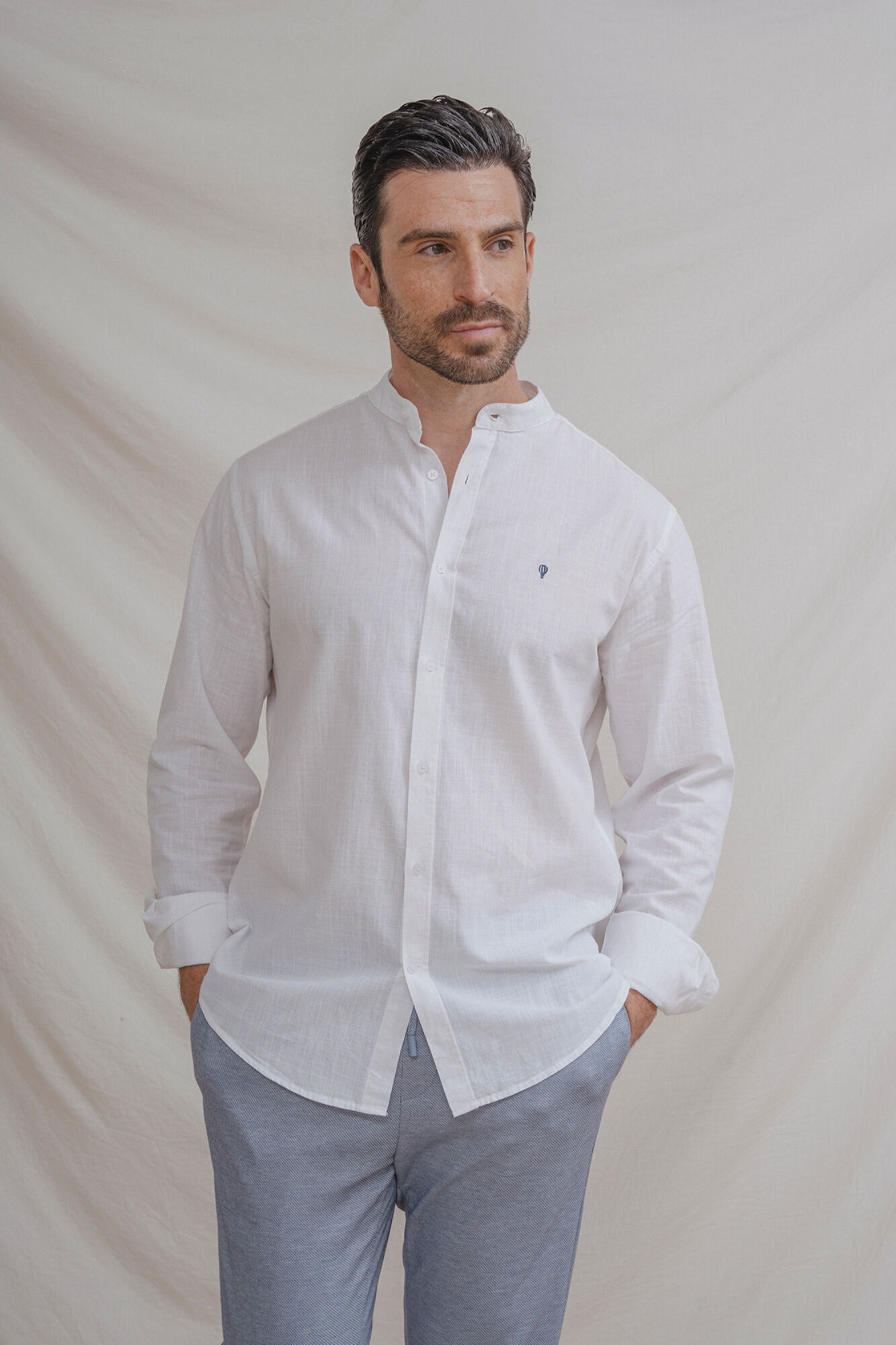 Celopman Camisa flam&ecirc; gola mao