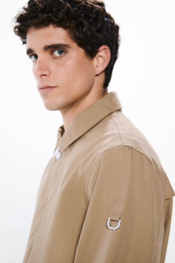 Springfield Parka corta ligera beige