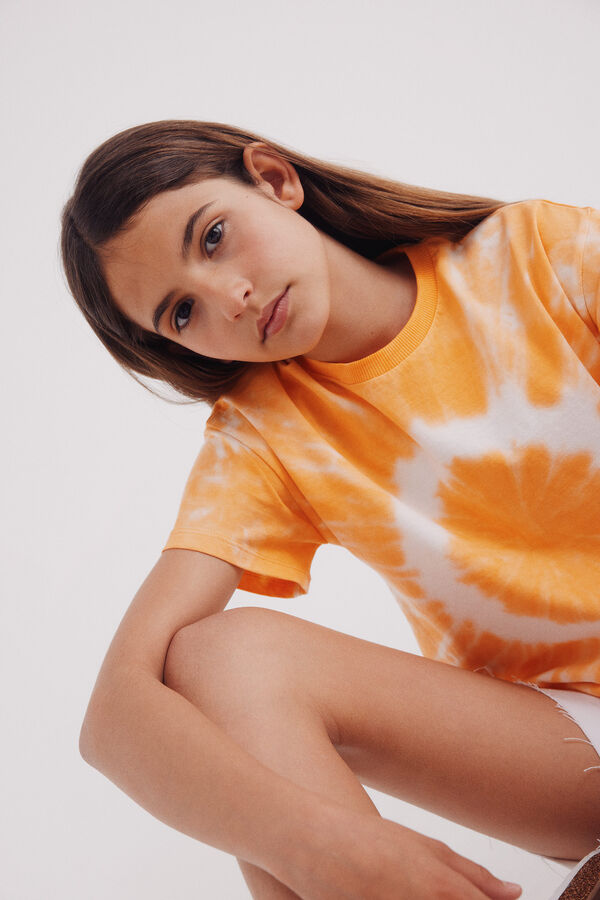 Springfield Kids Camiseta coraz&oacute;n ni&ntilde;a naranja