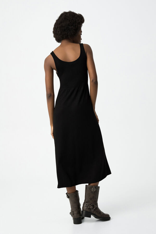 Tiffosi Vestido comprido de malha preto