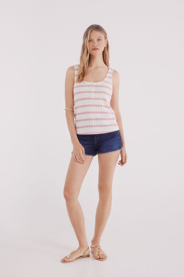 Springfield T-shirt padeira bot&otilde;es rosa