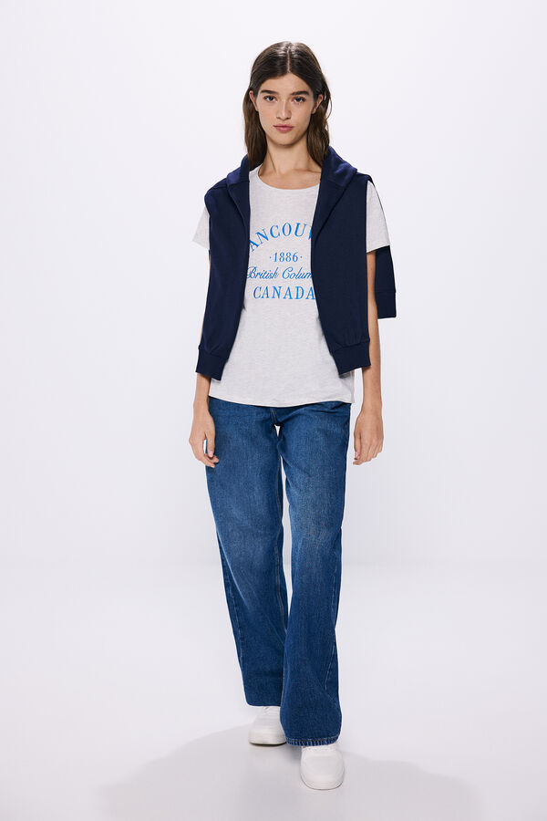 Springfield Camiseta gr&aacute;fica gris