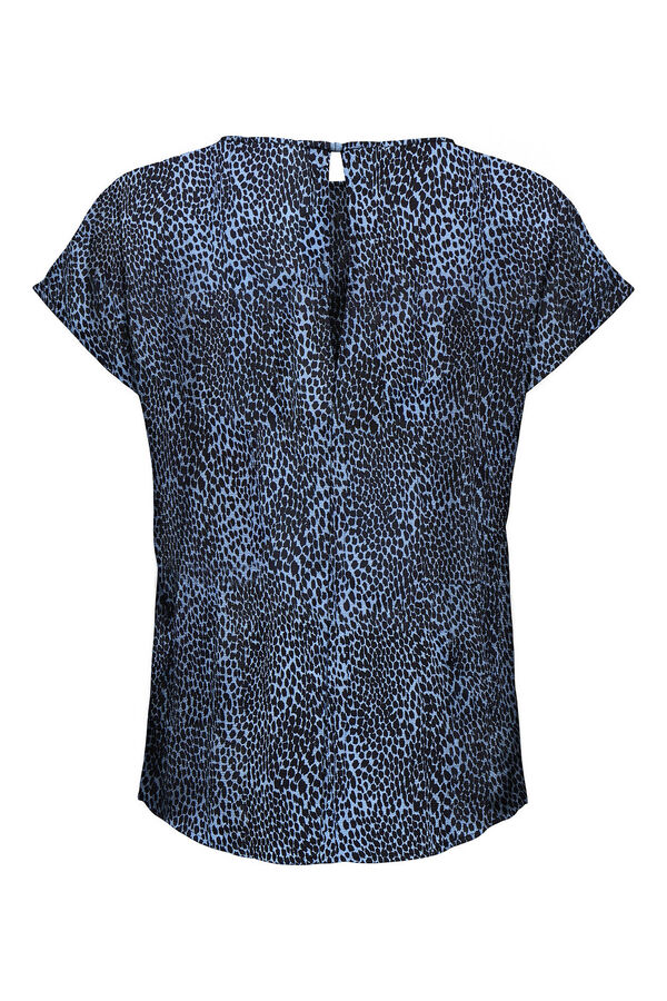 JDY Top cuello redondo azul