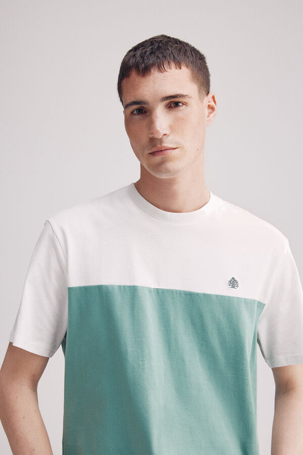 Springfield T-shirt color block verde
