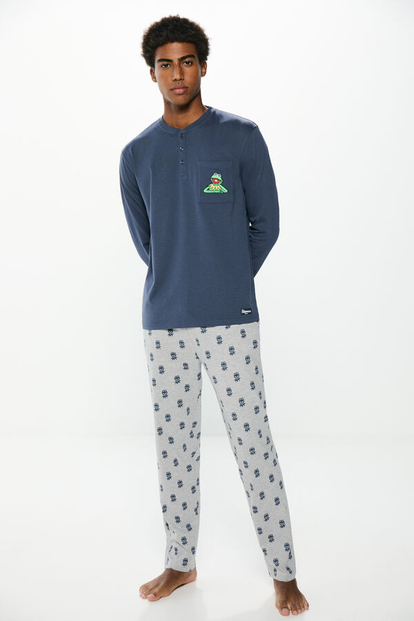 Springfield Pijama largo Disney Rana Gustavo azul