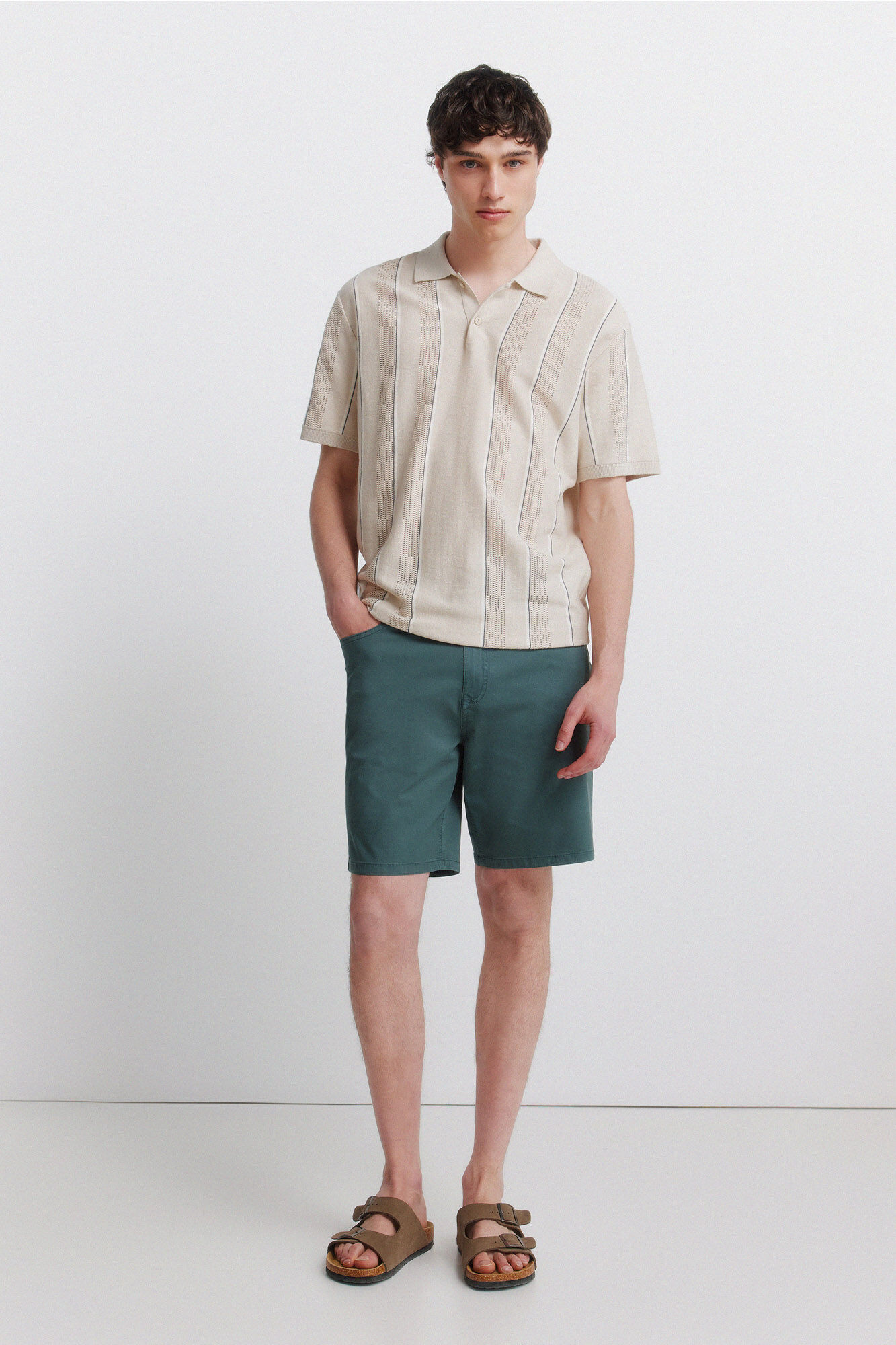 Springfield Bermuda ligera 5 bolsillos lavada regular fit
