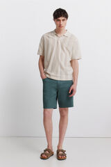 Springfield Bermudas leve 5 bolsos lavagem regular fit turquesa