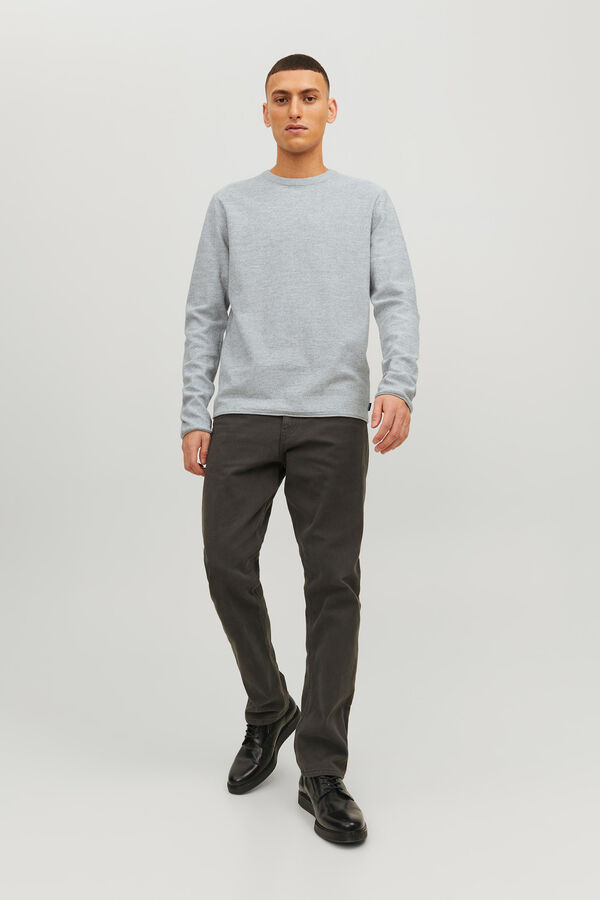 Jack & Jones Jersey punto fino gris