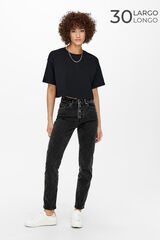 Only Jeans de corte Mom fit 5 bolsos preto
