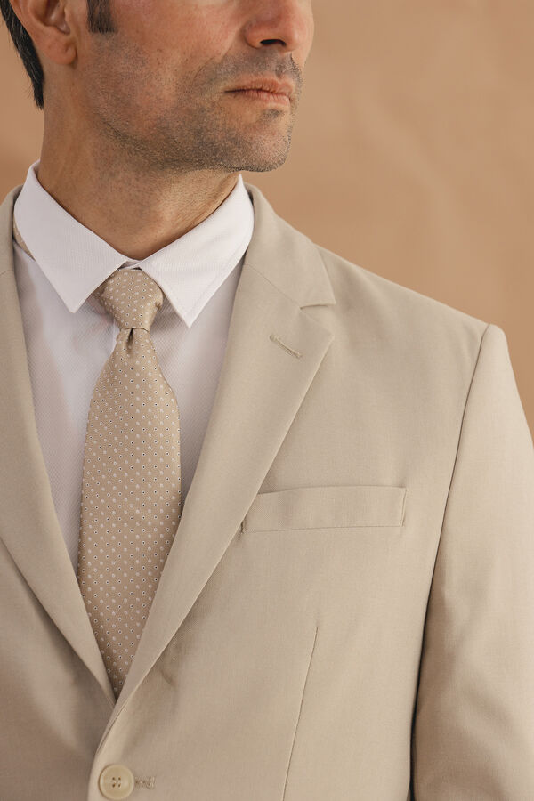 Celopman Chaqueta Traje beige