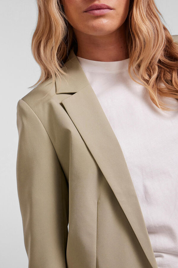 Pieces Blazer b&aacute;sica verde