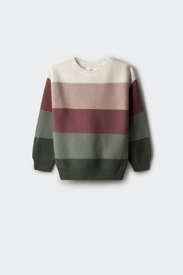 Springfield Kids Camisola &agrave;s riscas para menina rosa