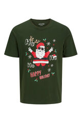 Jack & Jones T-shirt de Natal de manga curta verde