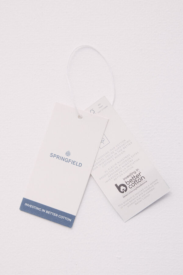 Springfield Calças calças chino leves e justas bege