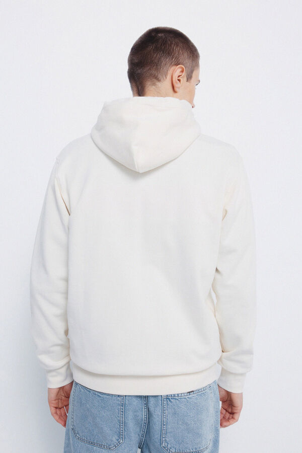 Springfield Sudadera capucha cremallera blanco