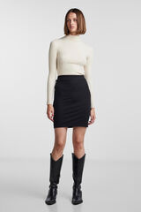 Pieces Saia curta de mulher ajustada preto