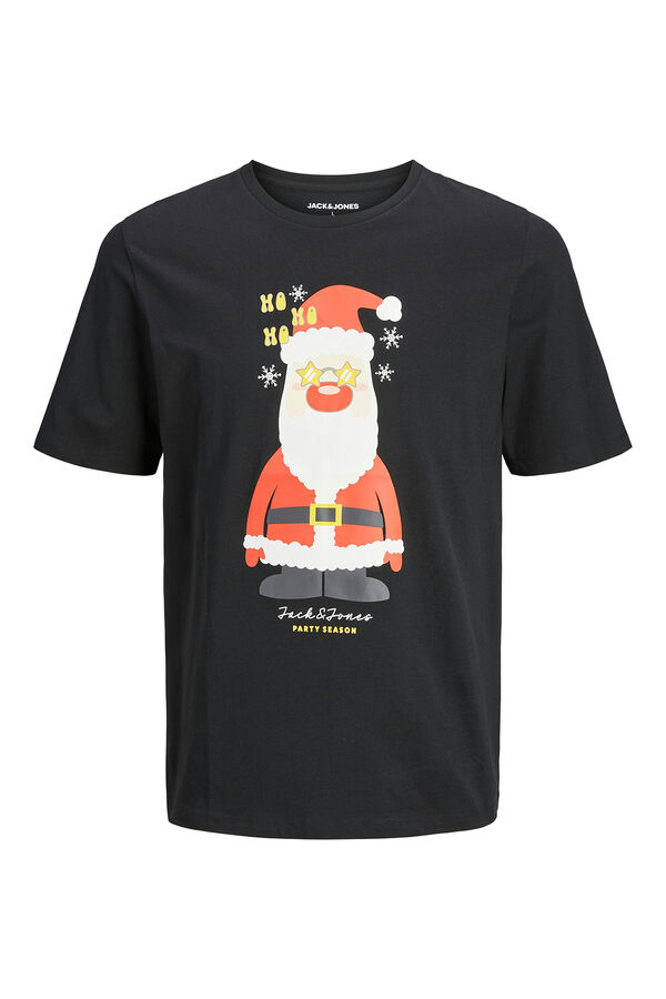 Jack & Jones Camiseta est&aacute;ndar fit Navidad negro