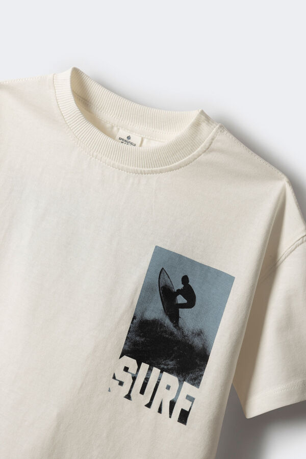 Springfield Kids Camiseta de surf para menino bege
