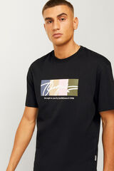 Jack & Jones Camiseta relaxed fit negro