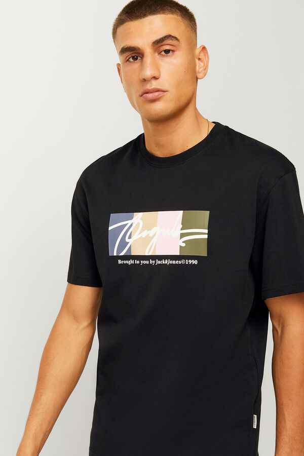 Jack & Jones Camiseta relaxed fit negro