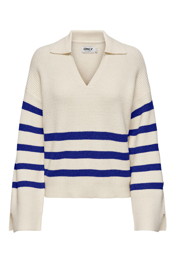 Only Camisola de camisa estampado