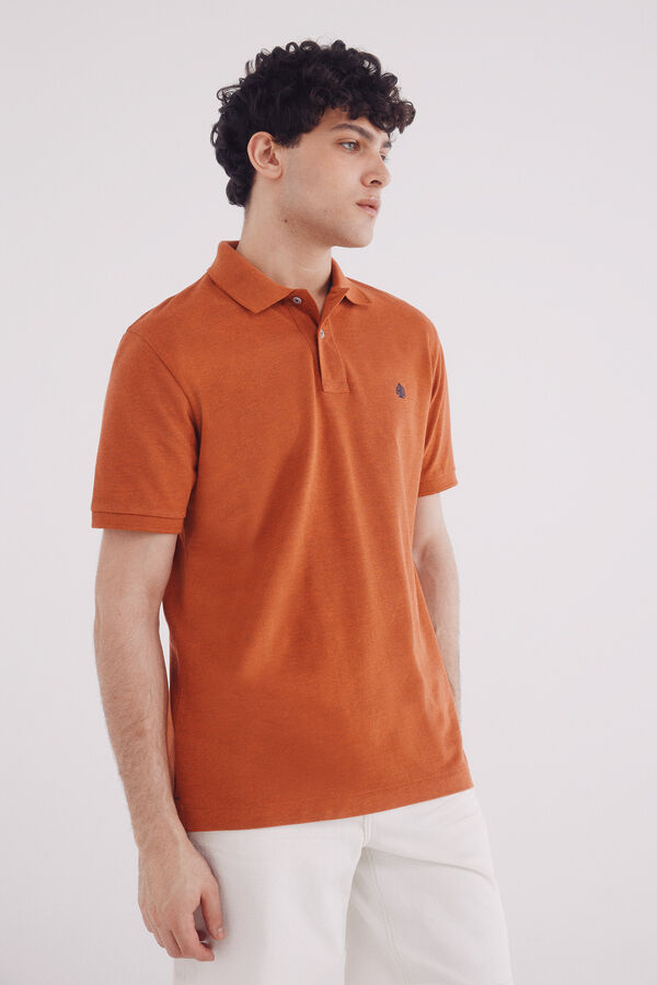 Springfield Polo piqué fantasia básica regular fit vermelho