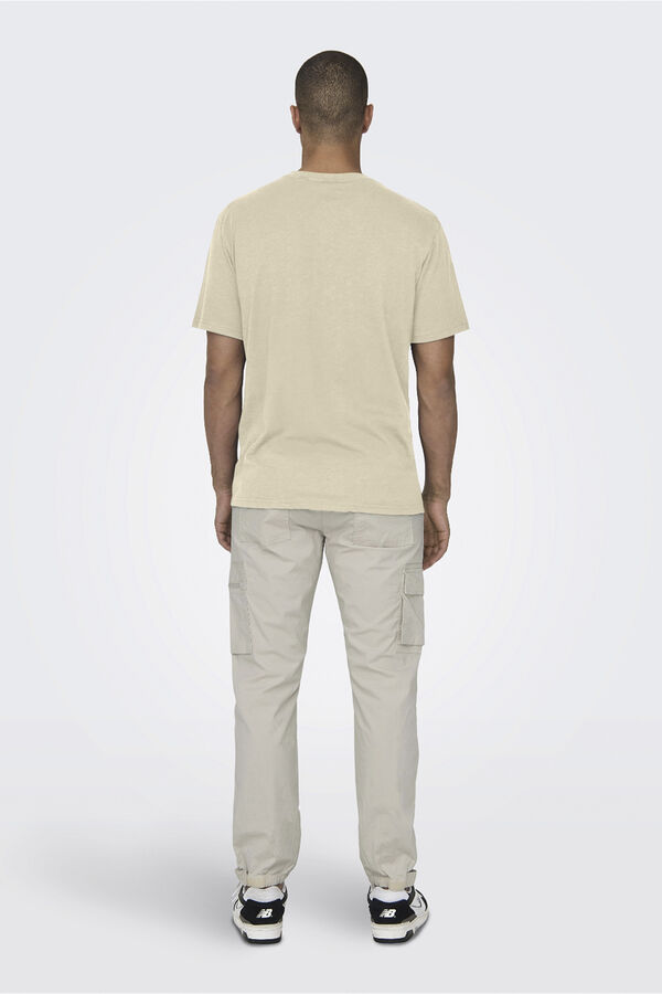 Only & Sons Camisola de manga curta com bolso rosa