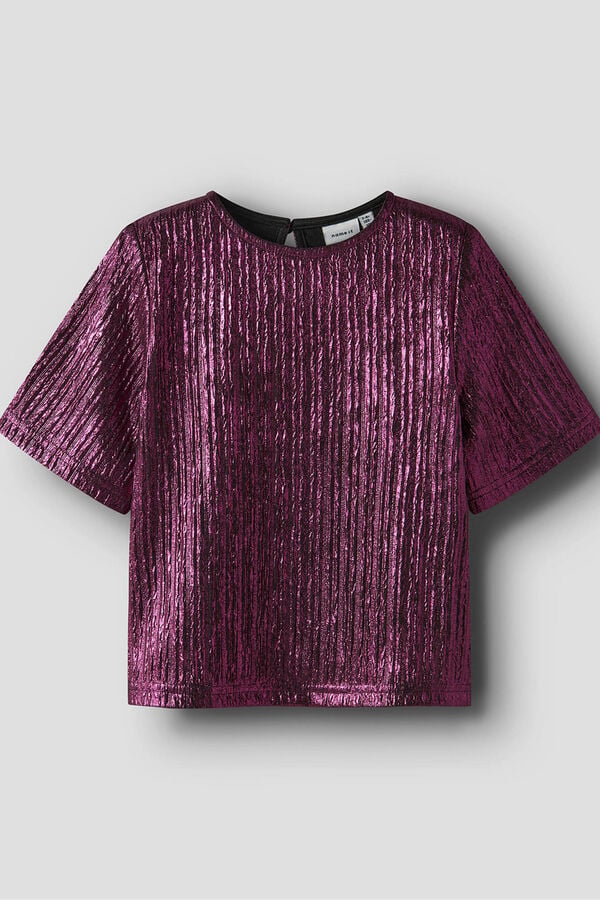 Name It Top de festa para menina rosa