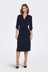 JDY Vestido de manga 3/4 azul