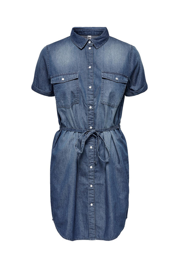 JDY Vestido corto denim azul