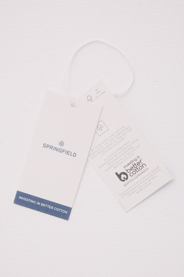 Springfield T-shirt risca piqué verde