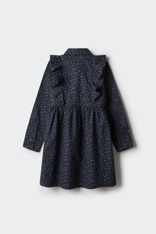 Springfield Kids Vestido estampado flores ni&ntilde;a azul