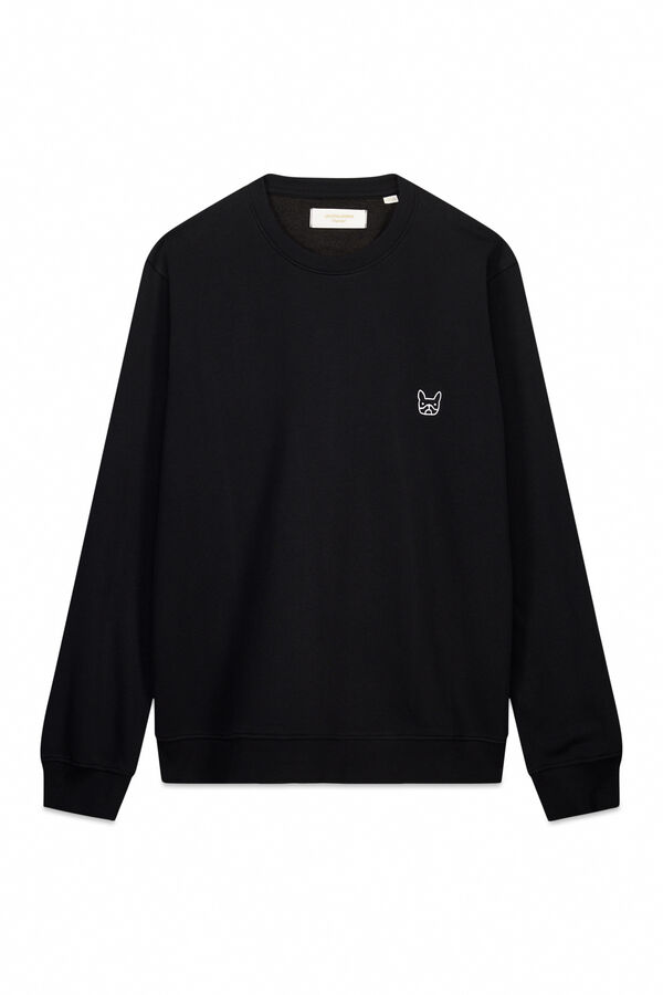 Jack & Jones Sweatshirt suave gola redonda preto