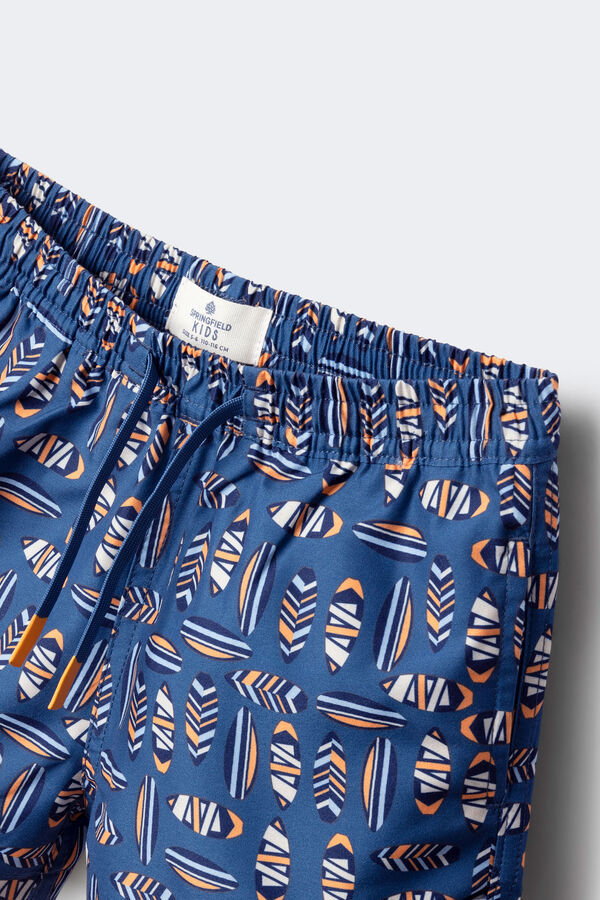 Springfield Kids Fato de banho prancha de surf para menino azul