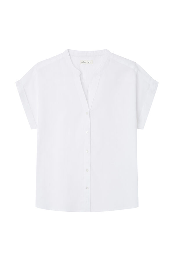 Springfield Camisa gola mao manga curta branco