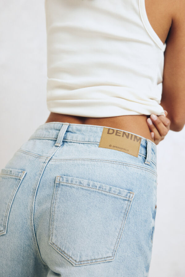 Springfield Jeans vintage straight azul