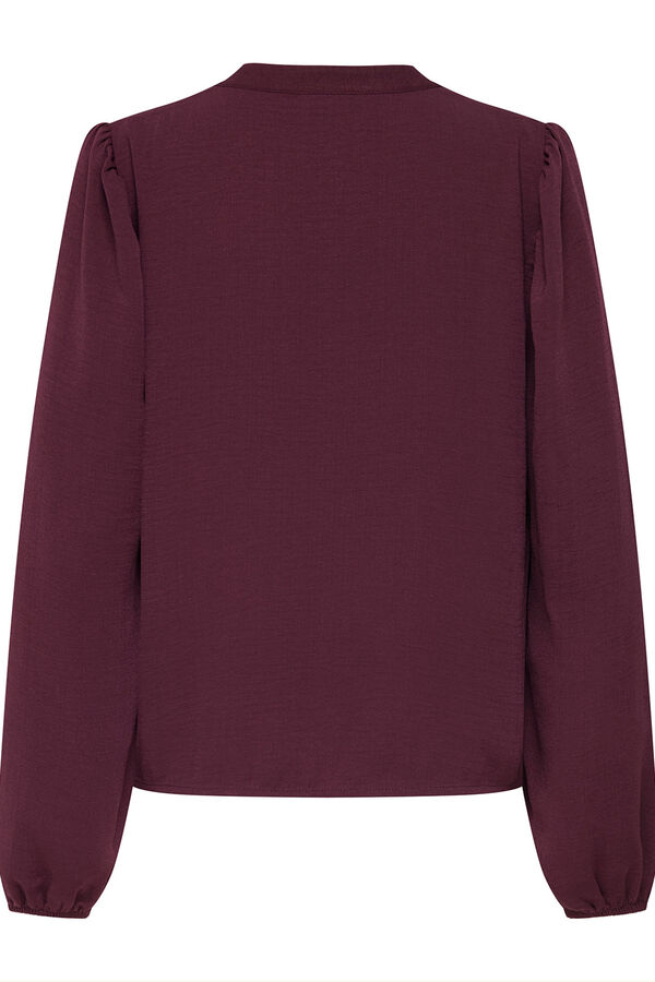 JDY Blusa manga larga fluida rojo