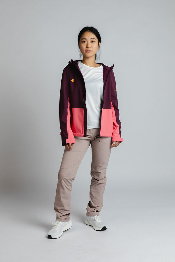 Izas Chaqueta softshell cortavientos acacia w burdeos