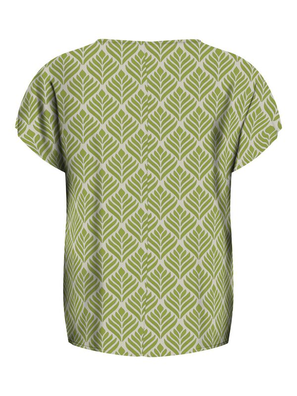 JDY Top escote pico gris