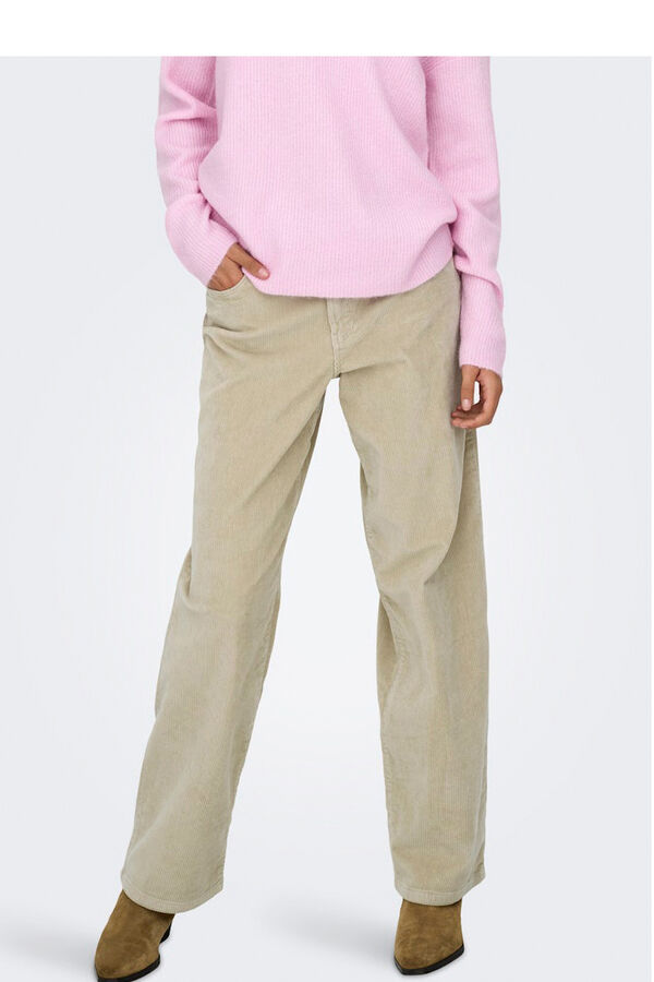 Only Cal&ccedil;a cal&ccedil;a com cinto bege